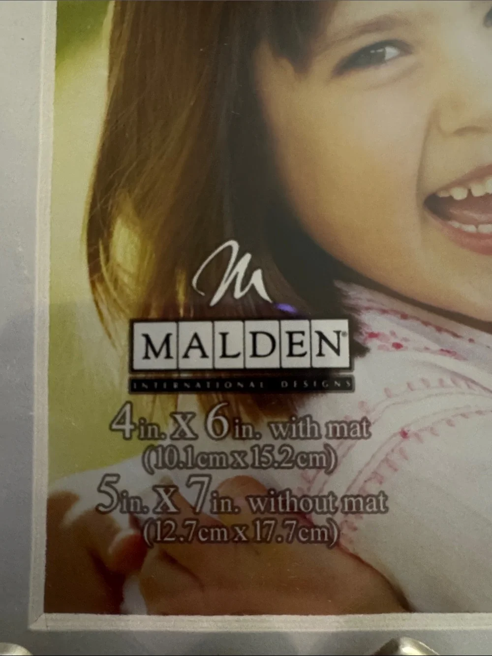 NWT Malden Grandchildren Sentiment Gray and Silver Photo Frame